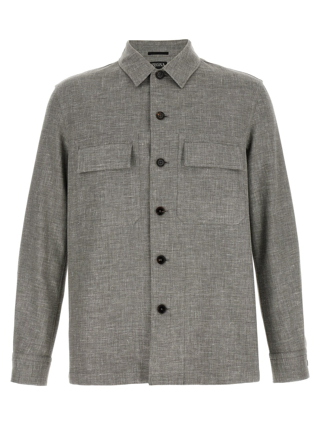 ZEGNA Beige Linen Blouse