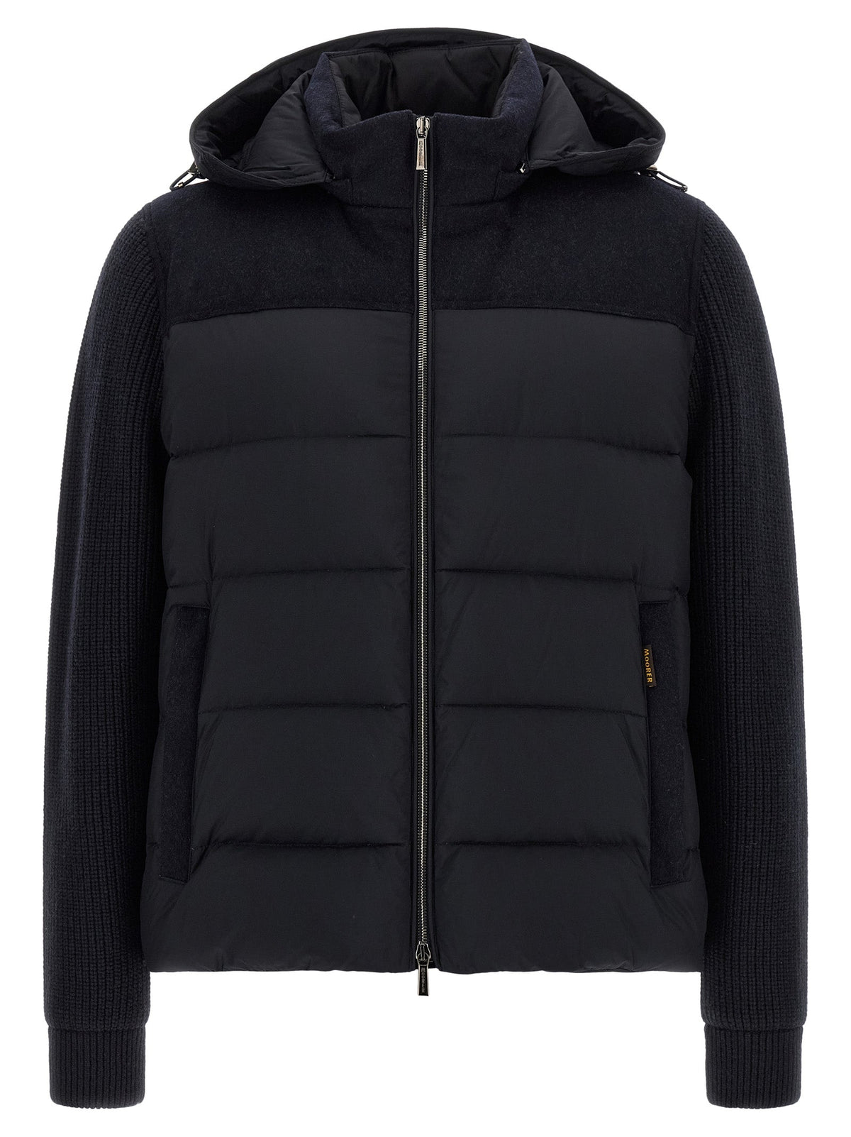 MooRER Blue Wool Full-Length Jacket