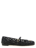 Valentino Garavani Black Polyvinyl Ballet Flats