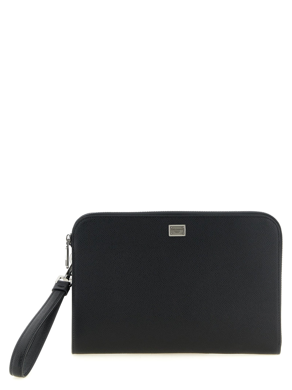 Dolce & Gabbana Black Calfskin Clutch Bag
