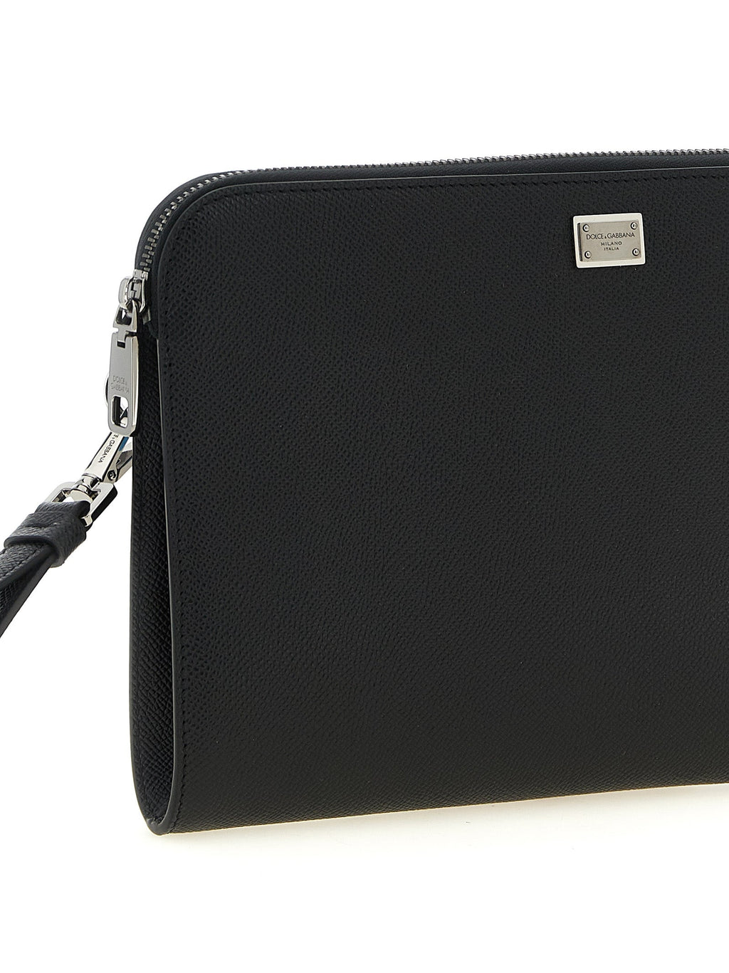 Dolce & Gabbana Black Calfskin Clutch Bag