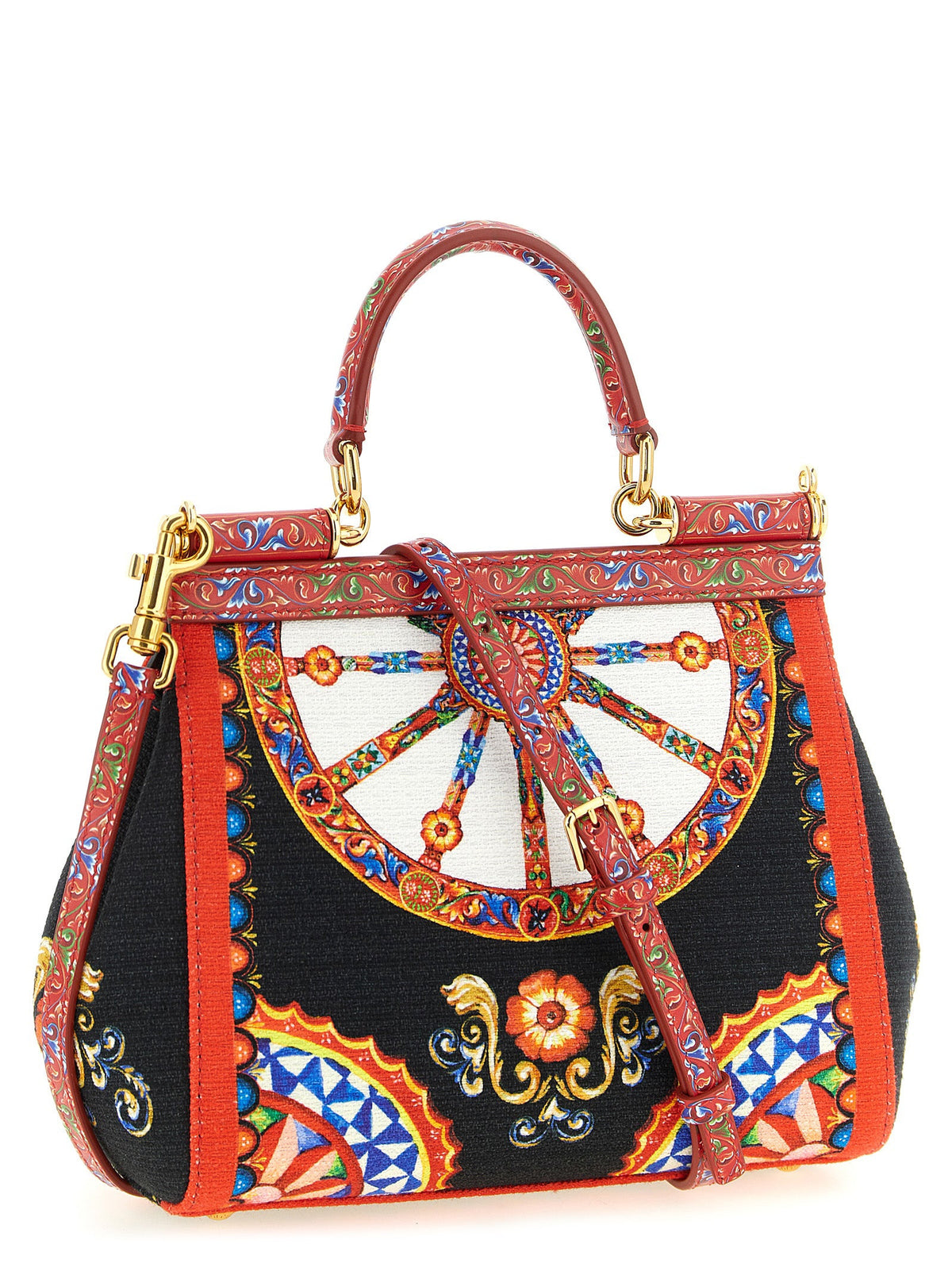 Dolce & Gabbana Multicolor Cotton Handbag