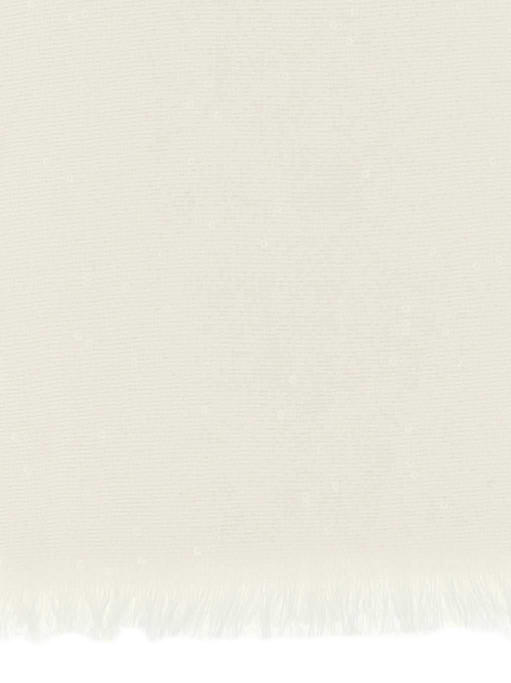 Brunello Cucinelli White Cashmere Scarf