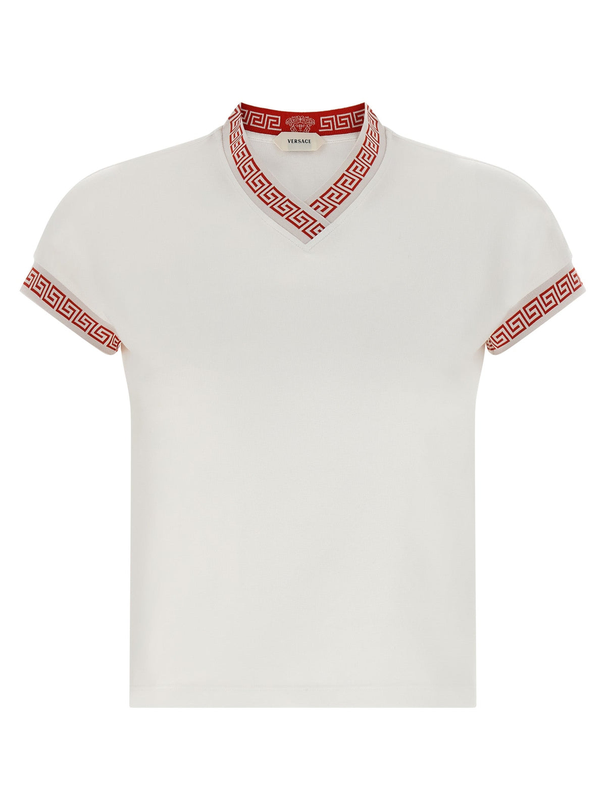 Versace Red Cotton T-Shirt