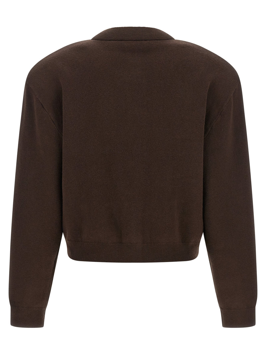 ROTATE BIRGER CHRISTENSEN Brown Organic Cotton Cardigan