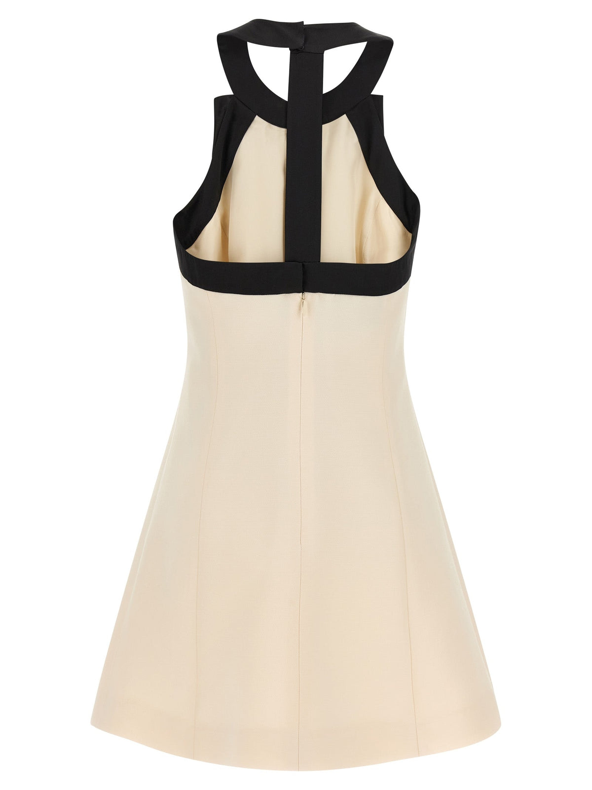 Valentino Garavani Bicolor Virgin Wool Short Dress
