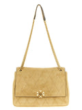 Tory Burch Beige Calfskin Shoulder Bag