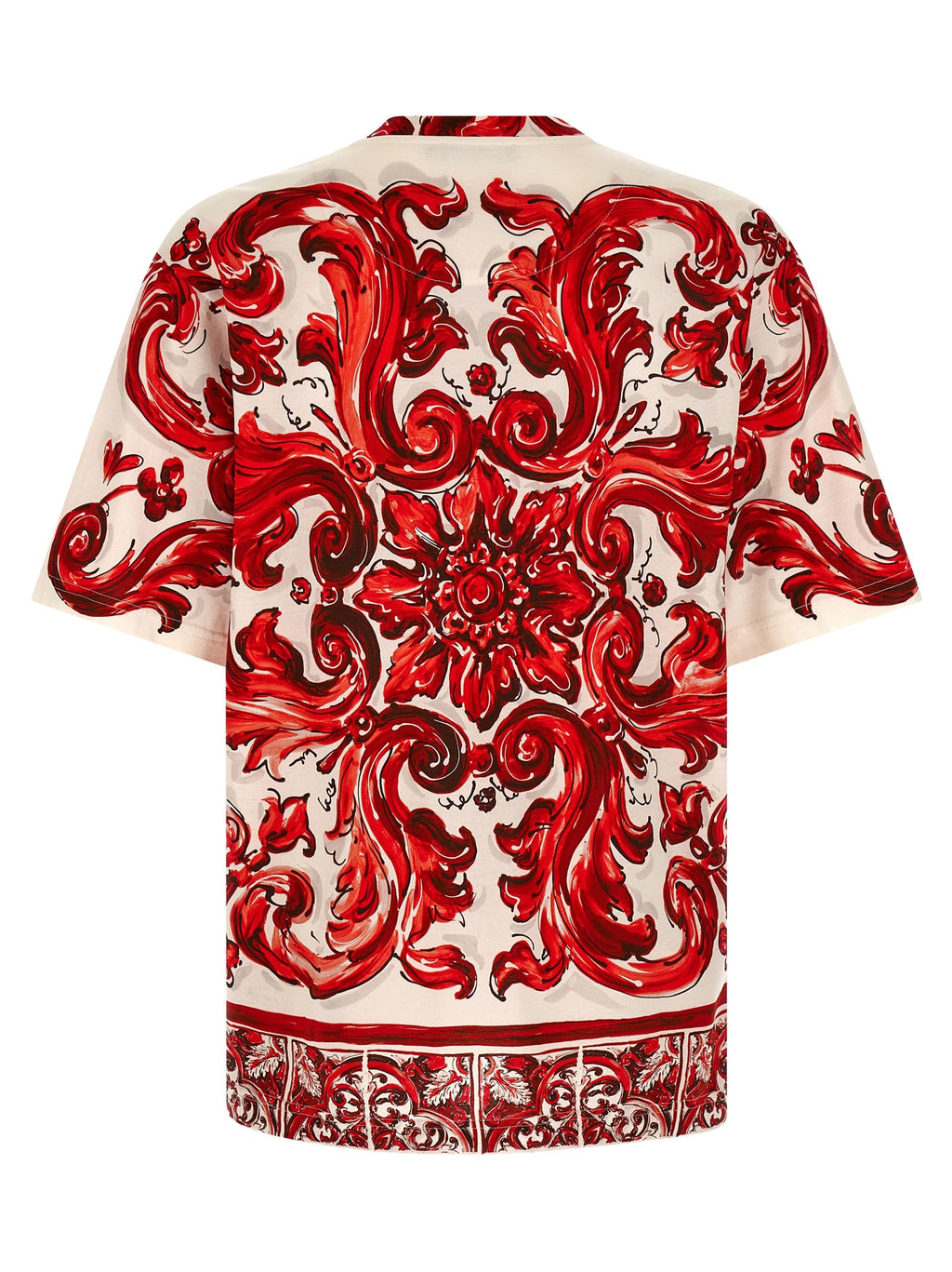Dolce & Gabbana Red Cotton T-Shirt