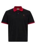 Versace Black Cotton Polo Shirt