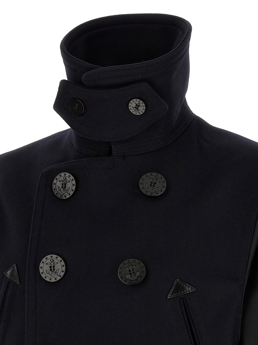Dsquared² Blue Wool Coat