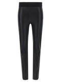 Brunello Cucinelli Black Lamb Leather Leggings