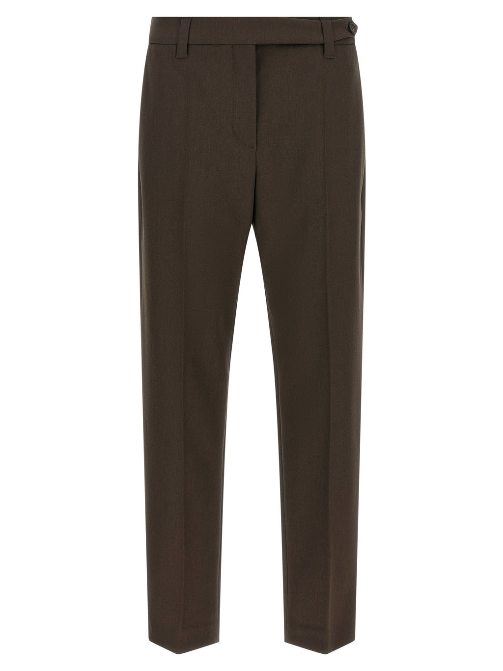 Brunello Cucinelli Brown Virgin Wool Dress Pants