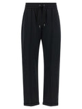 Brunello Cucinelli Black Cotton Joggers (Workout Pants)