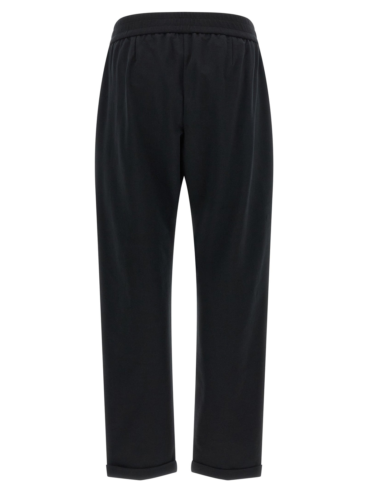 Brunello Cucinelli Black Cotton Joggers (Workout Pants)