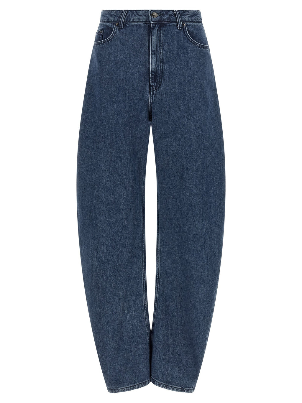 ROTATE BIRGER CHRISTENSEN Blue Organic Cotton Relaxed Fit Jeans