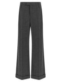 Brunello Cucinelli Gray Virgin Wool Casual Pants