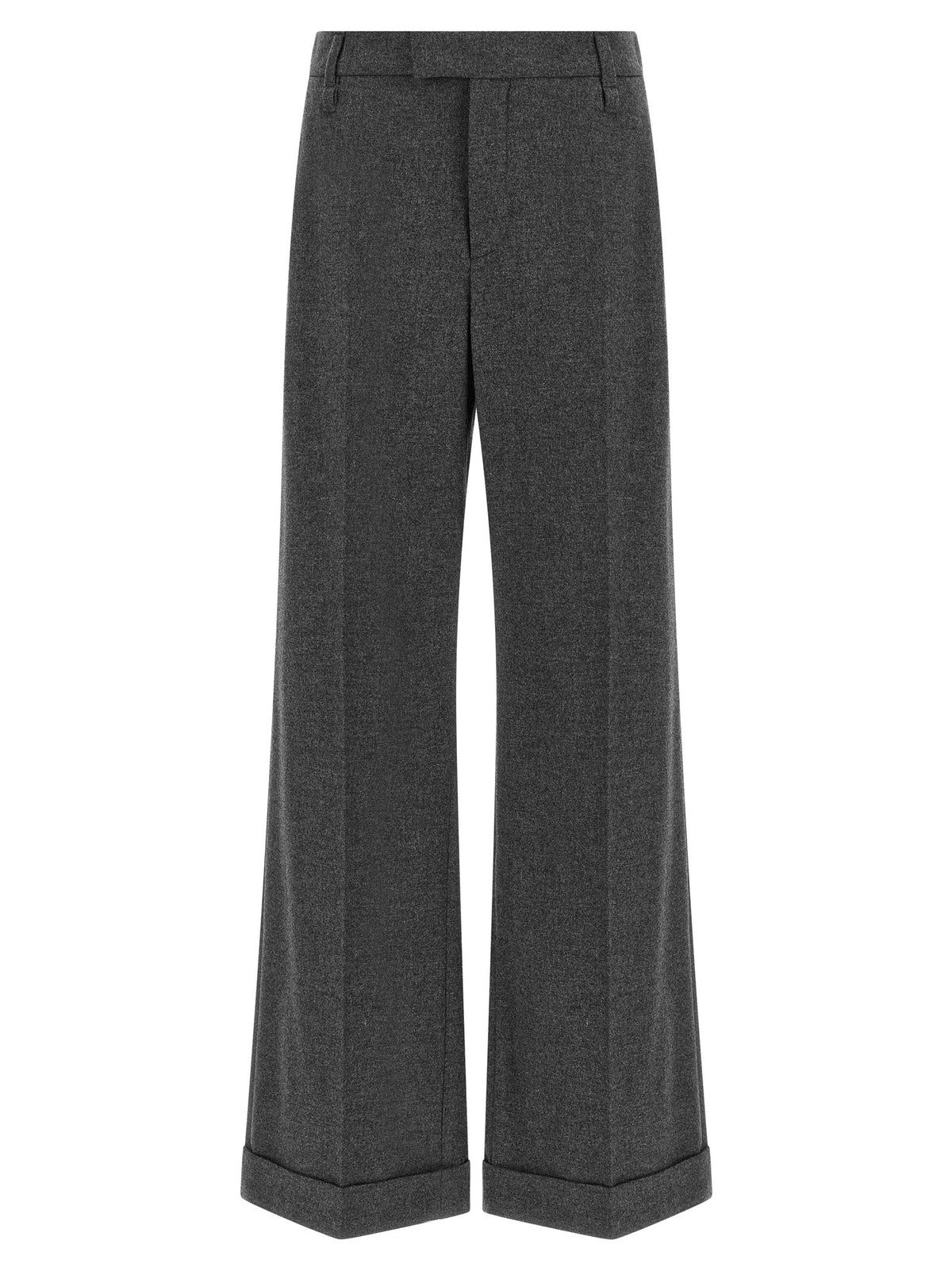 Brunello Cucinelli Gray Virgin Wool Casual Pants