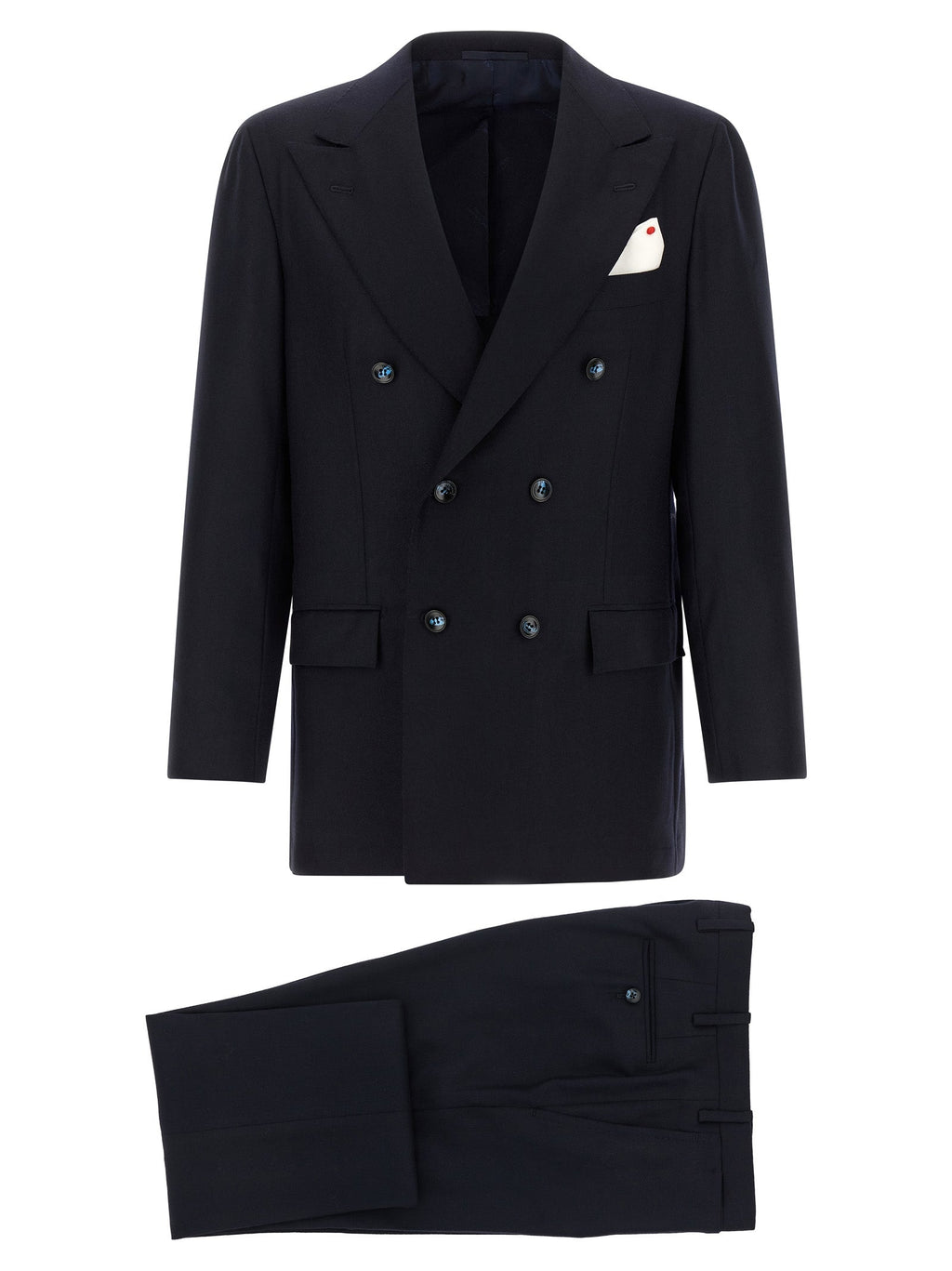 Kiton Blue Virgin Wool Two-Piece Suit