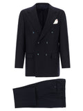 Kiton Blue Virgin Wool Two-Piece Suit