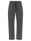 Brunello Cucinelli Gray Cotton Casual Pants