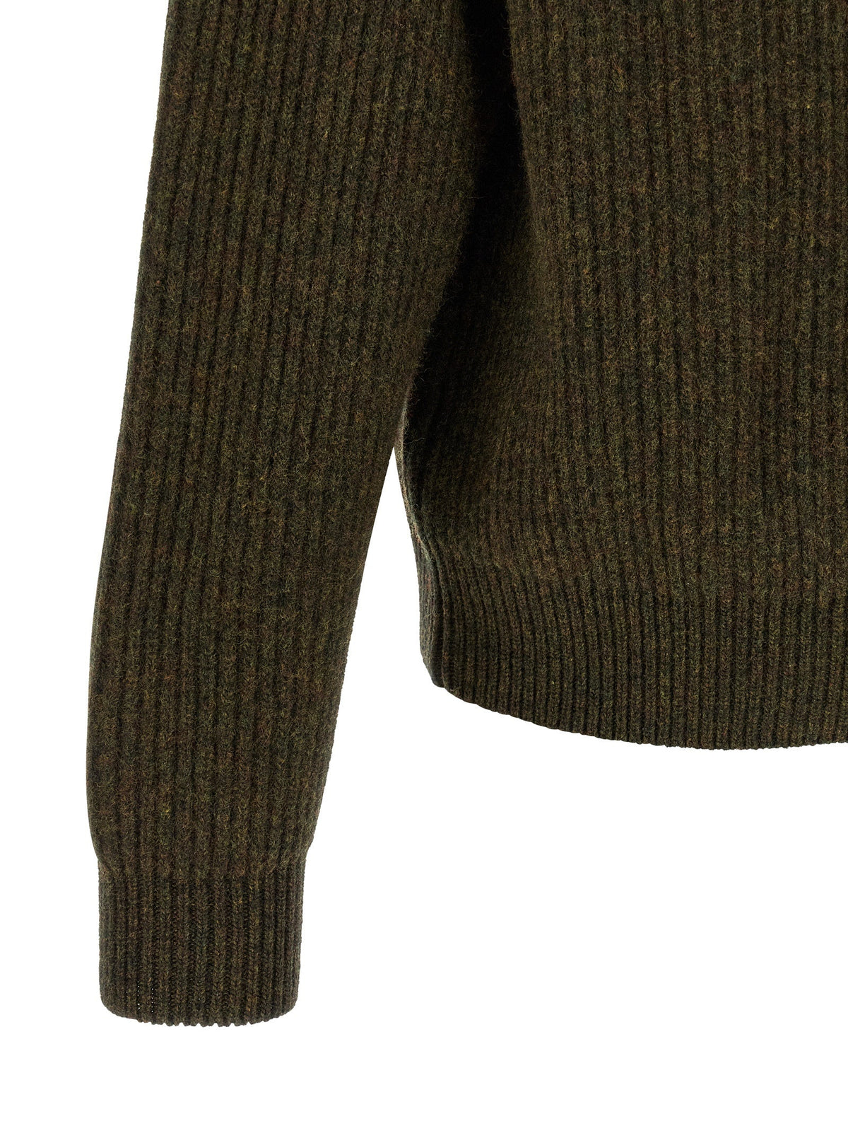 Jil Sander Bicolor Wool Cardigan