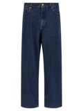 Jil Sander Blue Cotton Straight-Leg Jeans