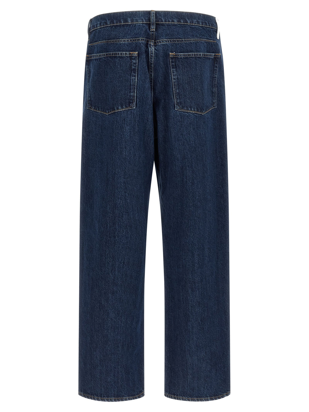 Jil Sander Blue Cotton Straight-Leg Jeans