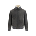 Brunello Cucinelli Gray Wool Oves Aries Full-Length Jacket