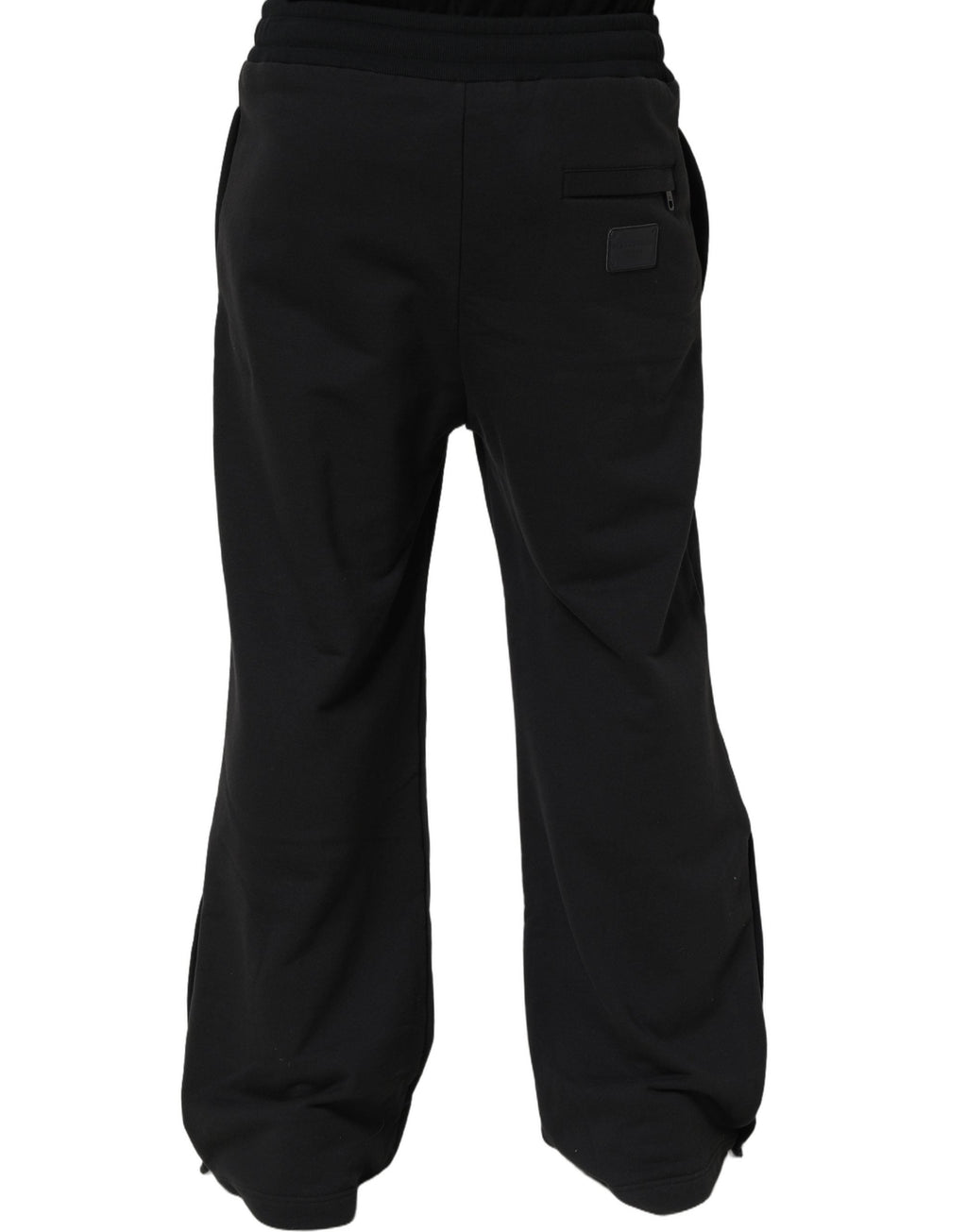 Dolce & Gabbana Black Drawstring Viscose Jogger Men Sweatpants Pants