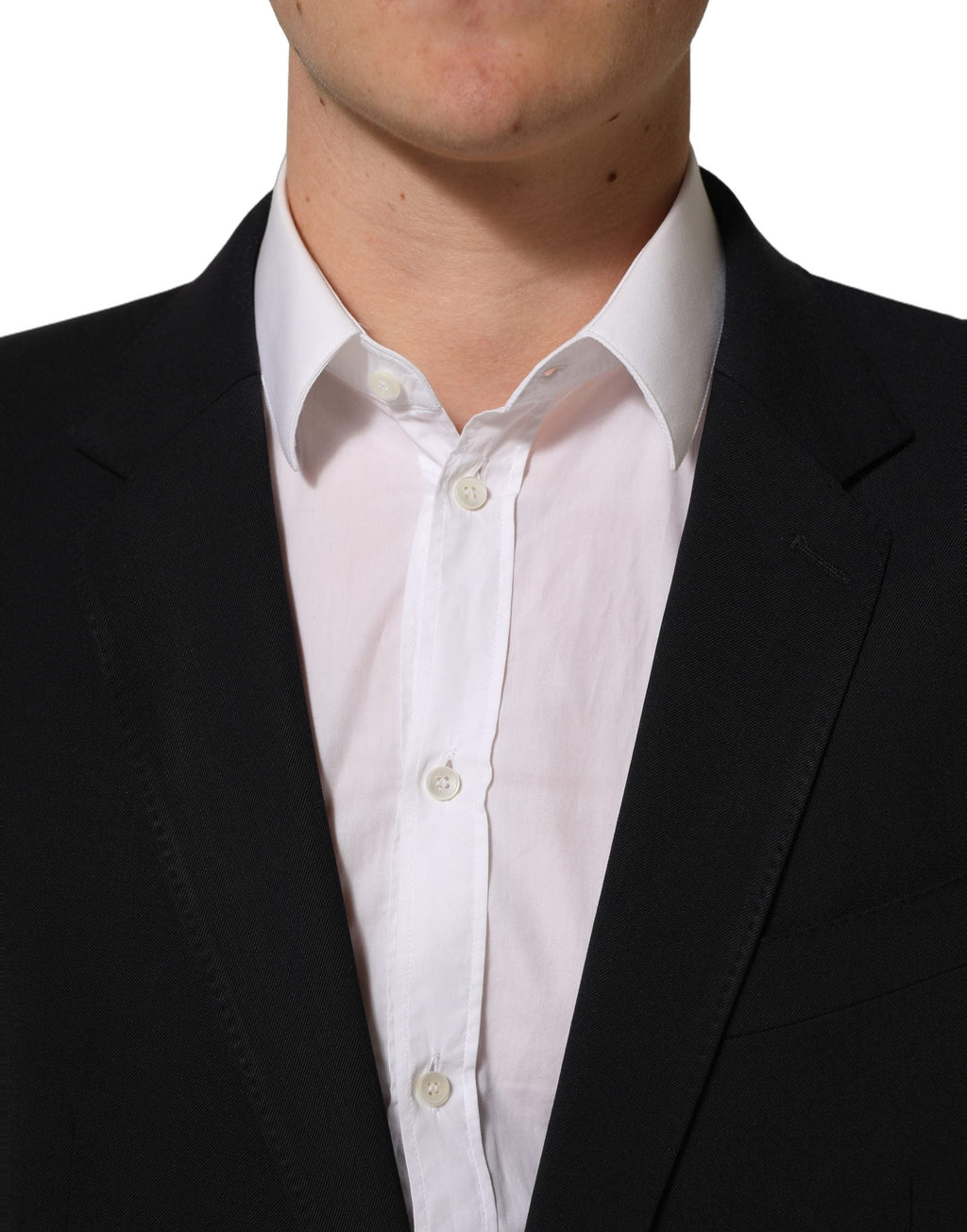 Dolce & Gabbana Dark Blue Wool Slim Fit Formal Men 2 Piece Suit
