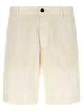 Incotex White Cotton Bermuda Shorts