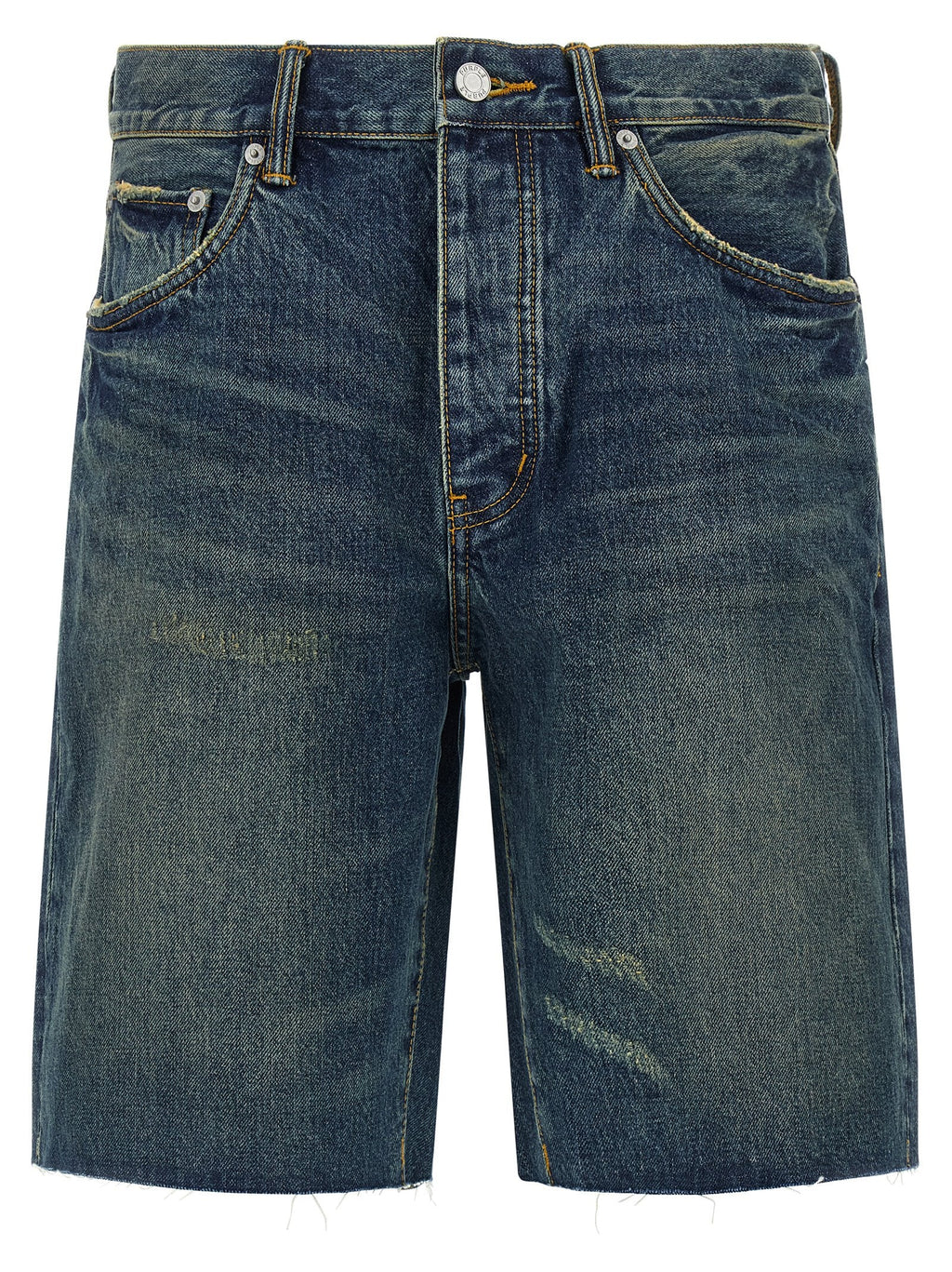 PURPLE Blue Cotton Bermuda Shorts