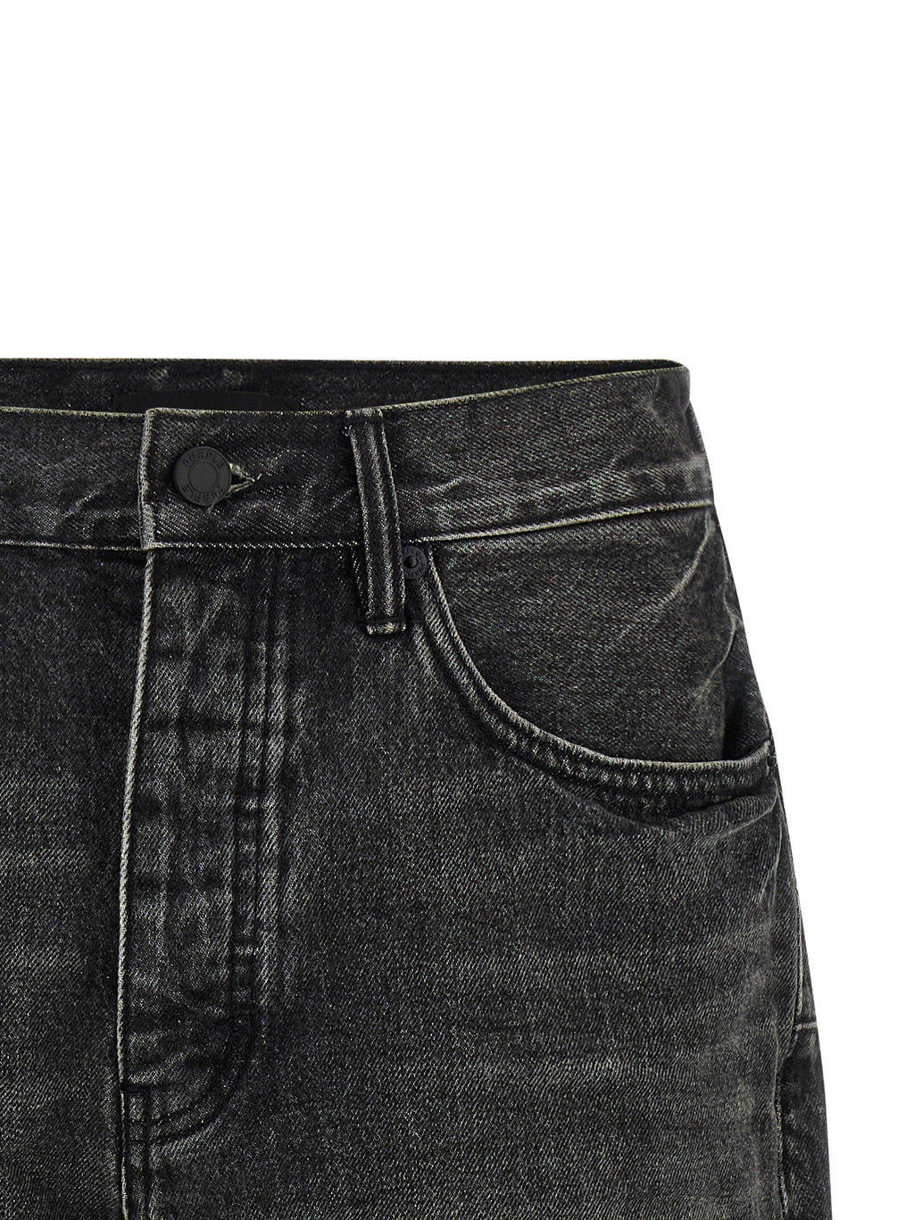 PURPLE Black Cotton Bermuda Shorts