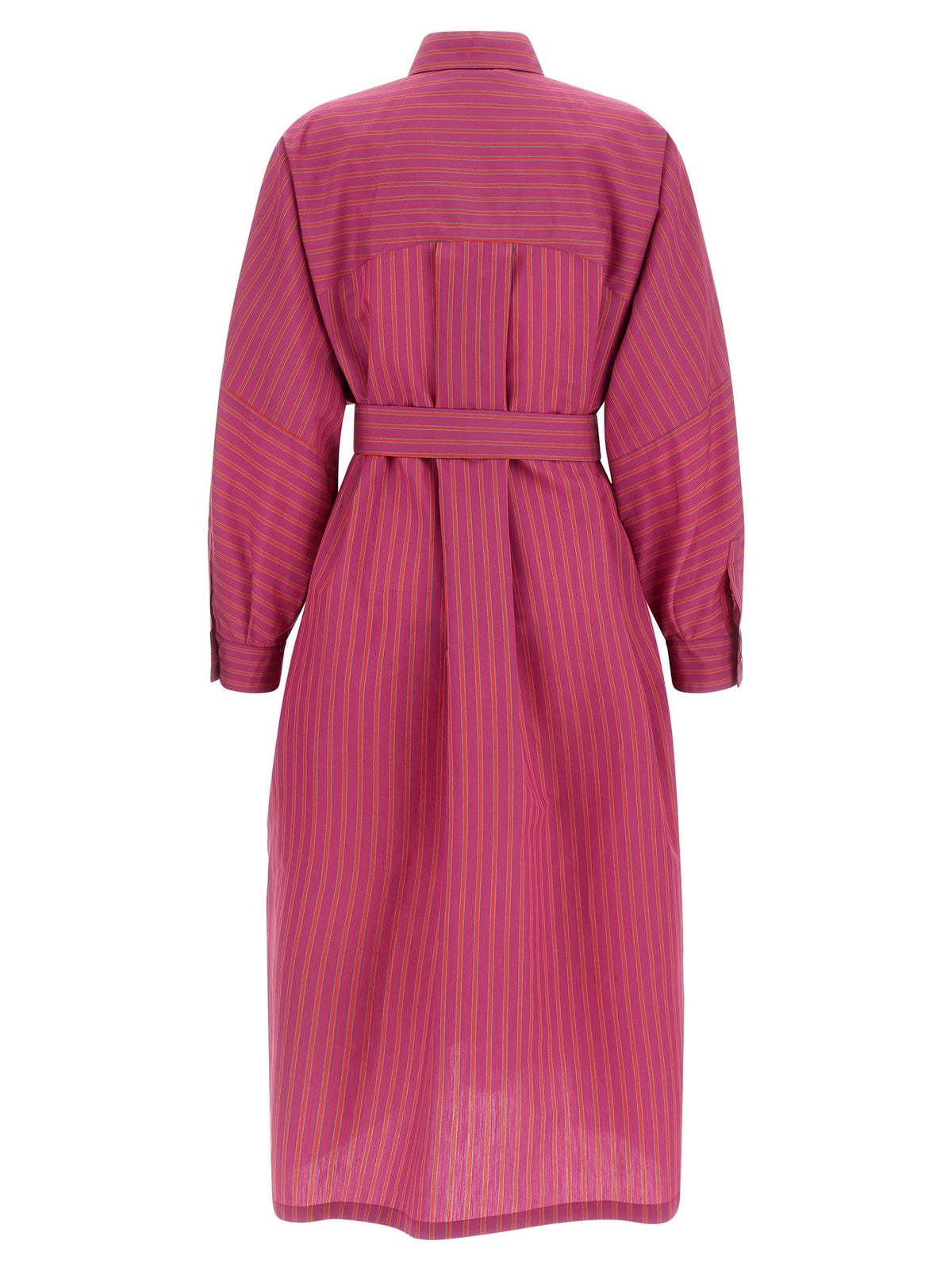 Max Mara Purple Cotton Long Dress