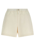 Moncler White Polyester Bermuda Shorts