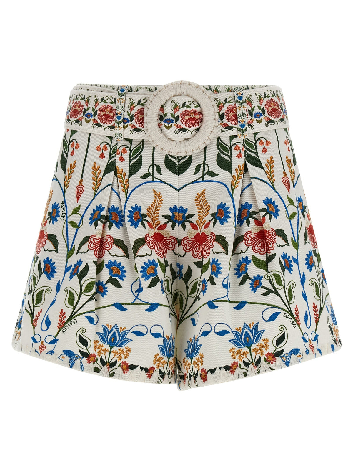 FARM RIO Multicolor Cotton Bermuda Shorts