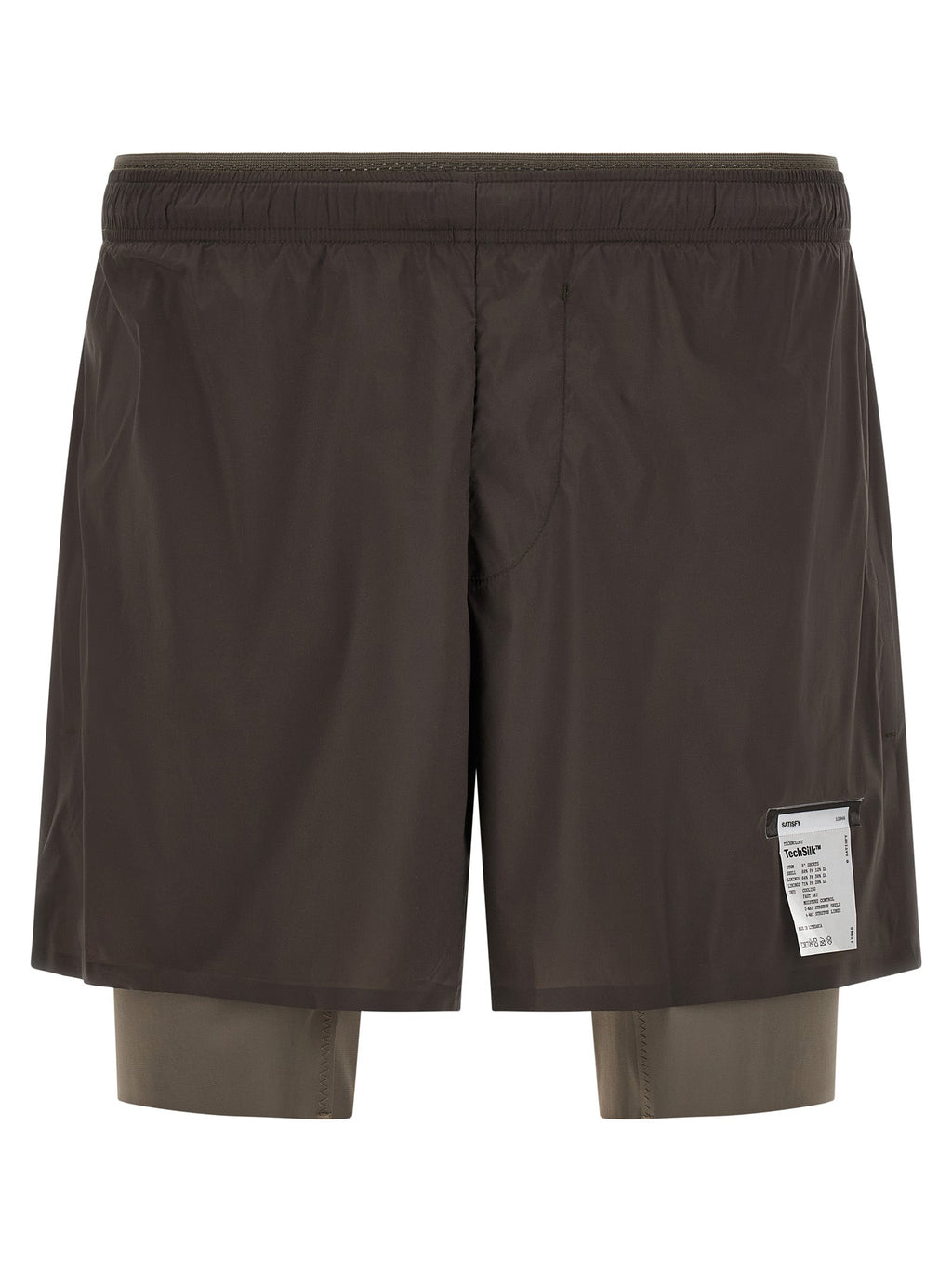SATISFY Gray Nylon Bermuda Shorts