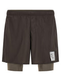 SATISFY Gray Nylon Bermuda Shorts