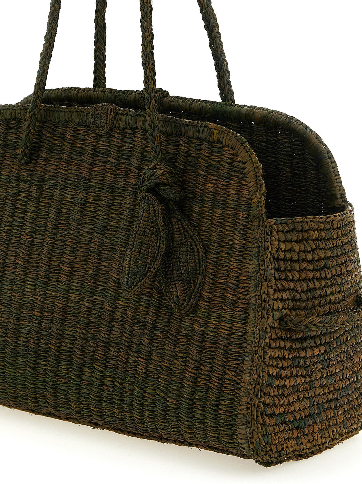 Jacquemus Bicolor Raffia Tote Bag