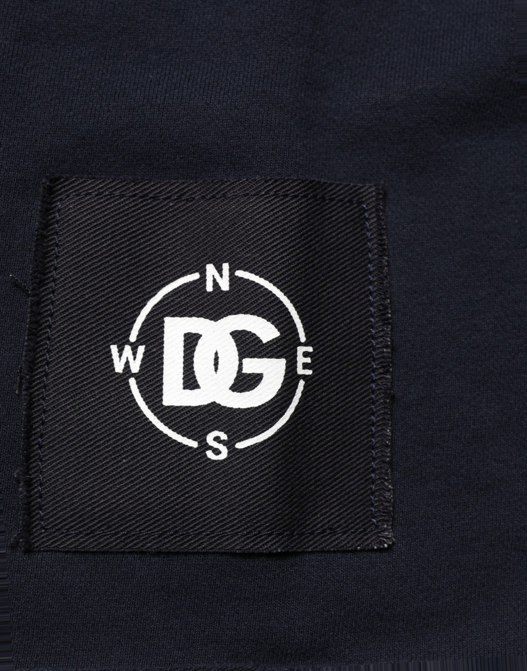 Dolce & Gabbana Dark Blue Logo Cotton Sweatshirt Sweater