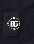 Dolce & Gabbana Dark Blue Logo Cotton Sweatshirt Sweater