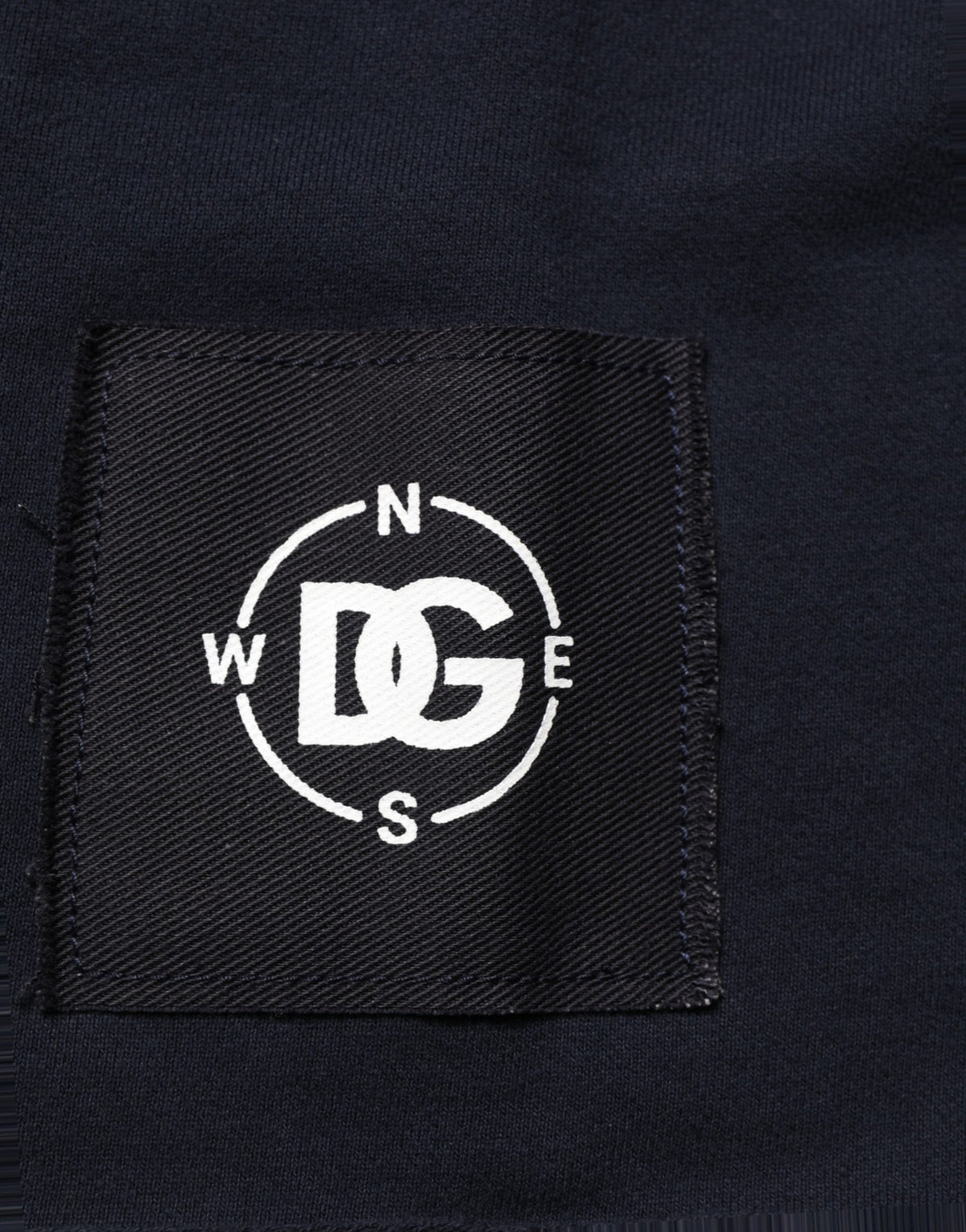 Dolce & Gabbana Dark Blue Logo Cotton Sweatshirt Sweater
