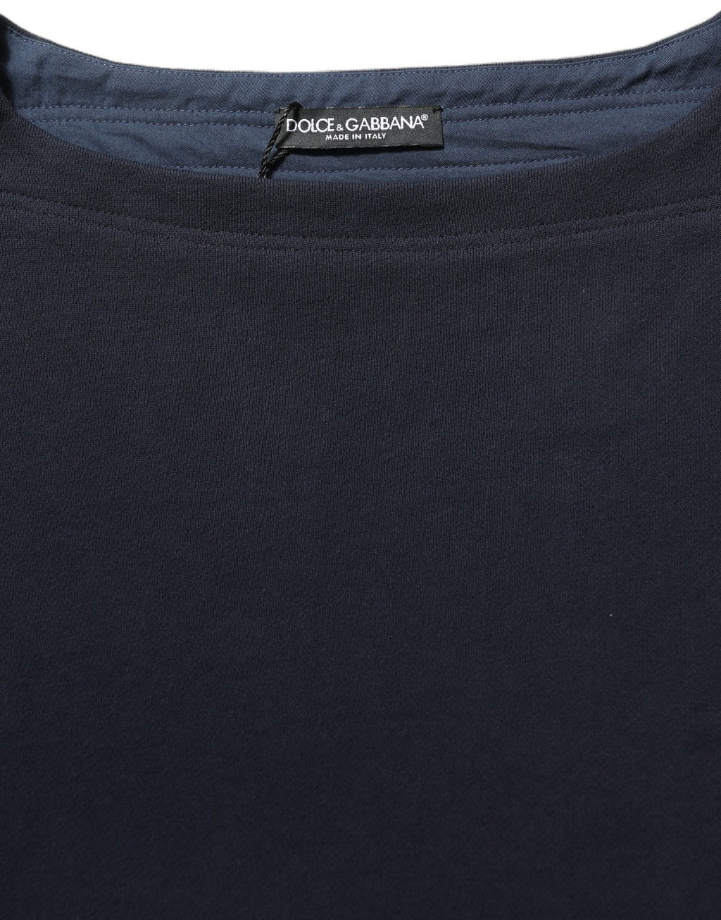Dolce & Gabbana Dark Blue Logo Cotton Sweatshirt Sweater