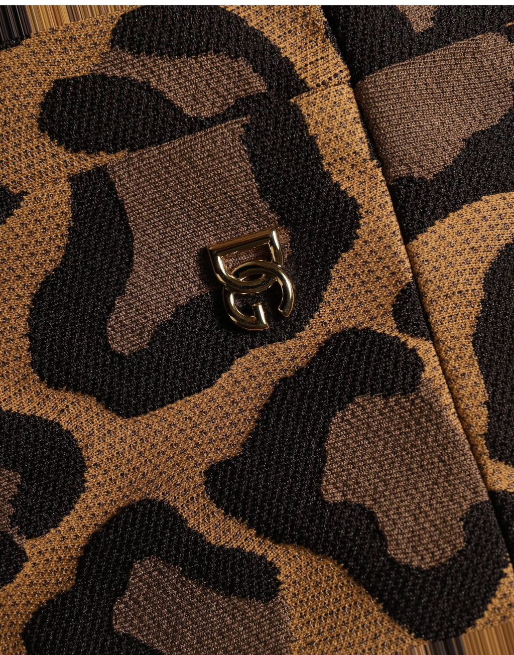 Dolce & Gabbana Brown LeopardPrint Flared A-line Mini Dress