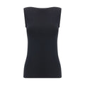 Black Modal Sleeveles T-Shirt