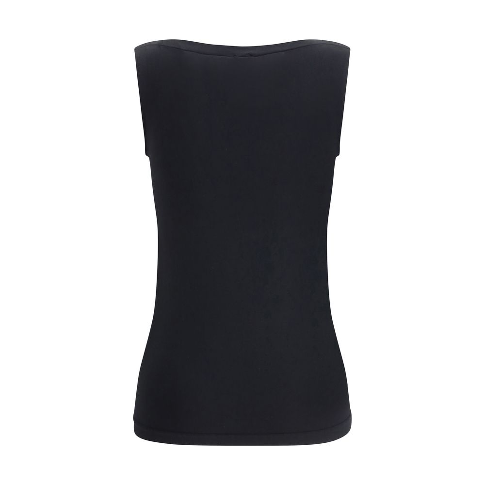 Black Modal Sleeveles T-Shirt