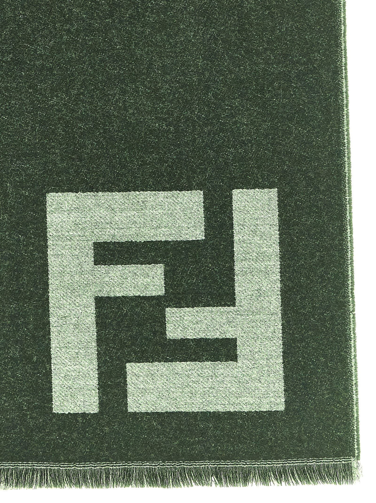 Fendi Black Virgin Wool Scarf