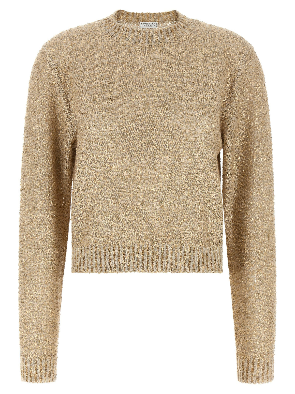 Brunello Cucinelli Gold Linen Cardigan