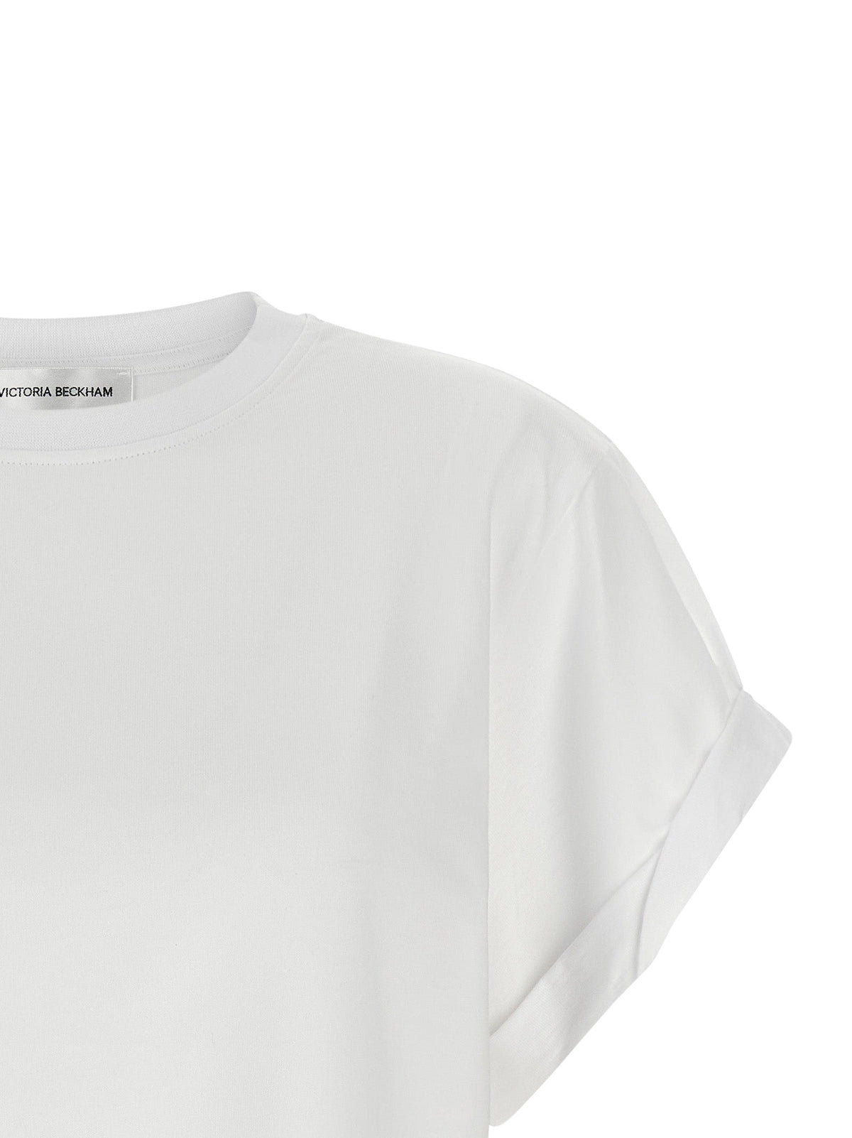 Victoria Beckham White Cotton T-Shirt