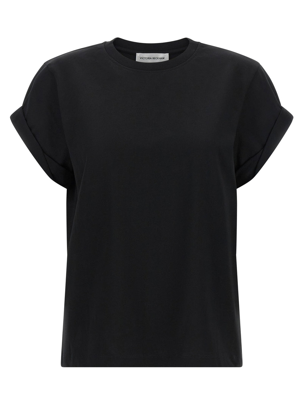 Victoria Beckham Black Cotton T-Shirt
